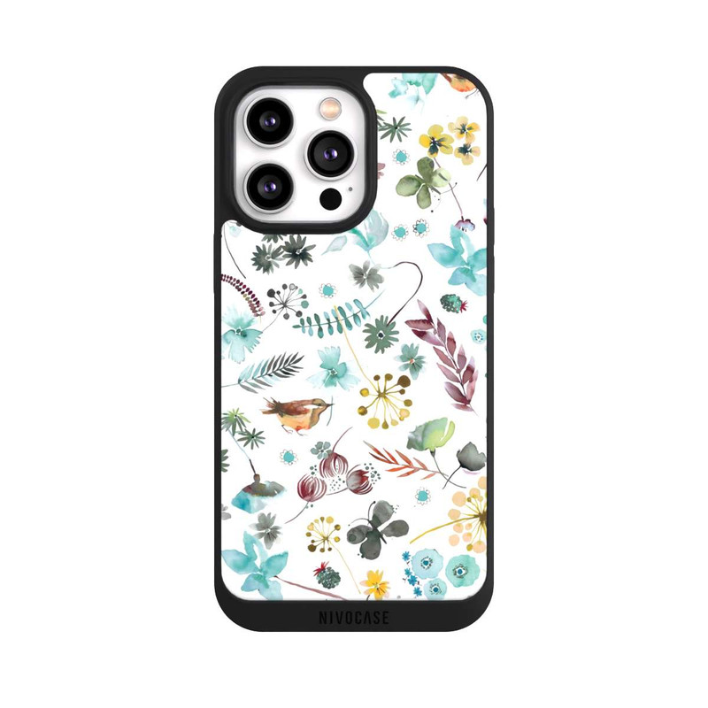 iPhone 14 Pro Max NIVOpure Botanischer Schmetterling Natur Blau