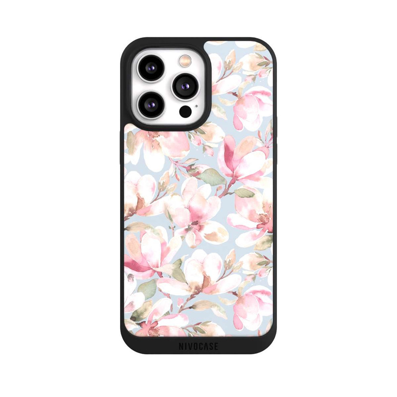 iPhone 14 Pro Max NIVOpure Magnolien Blumen Pastellrosa