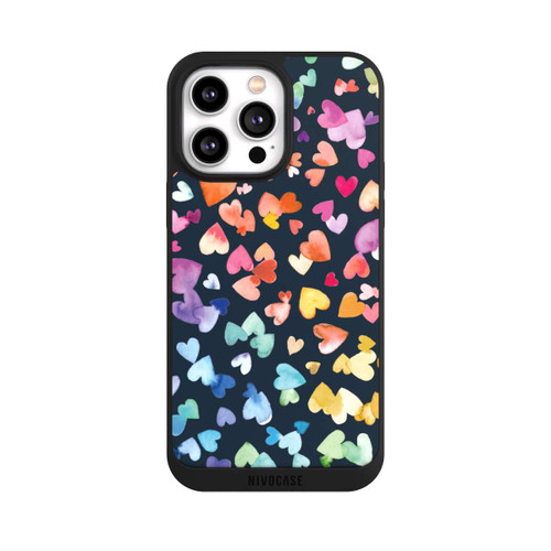 Apple iPhone 14 Pro Max NIVOpure Valentines Hearts Black