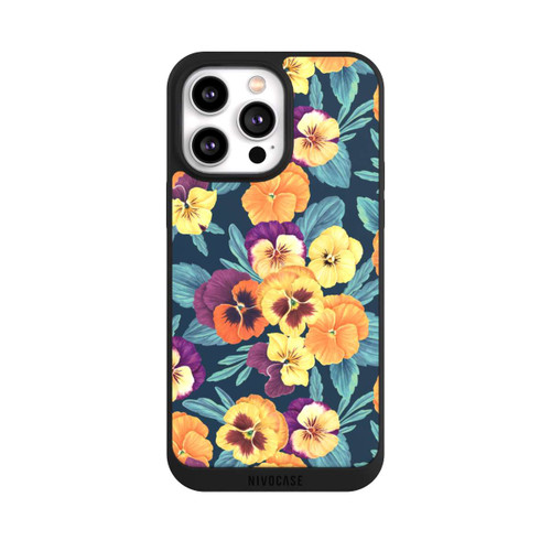 Apple iPhone 14 Pro Max NIVOpure Pansies on Navy
