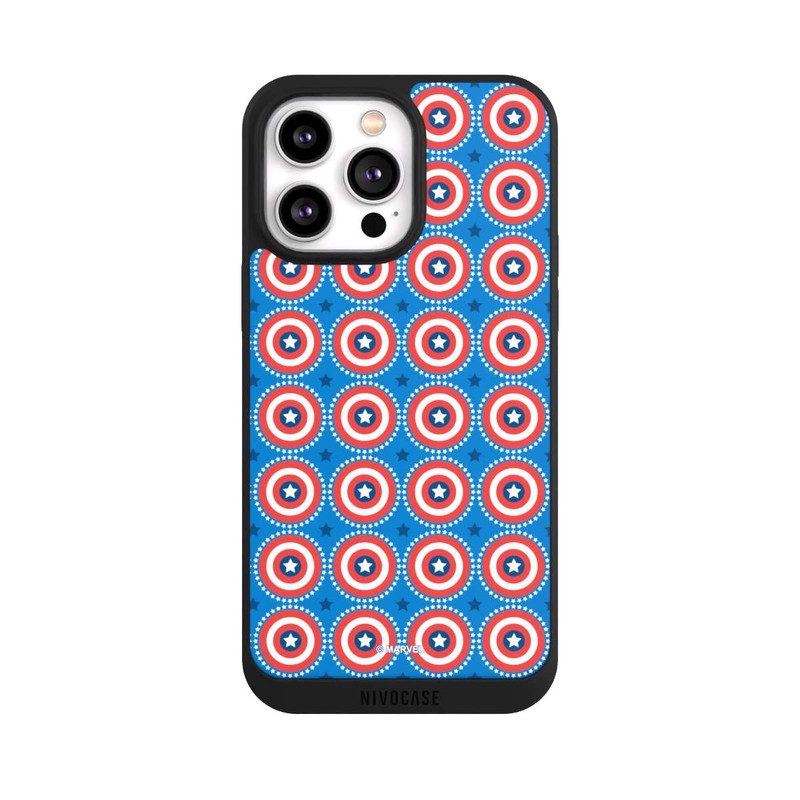 iPhone 14 Pro Max NIVOpure Captain American Shield Pattern