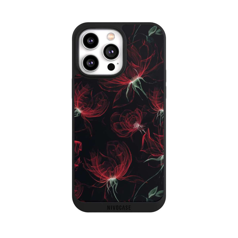 iPhone 14 Pro Max NIVOpure Red Flowers Wallpaper