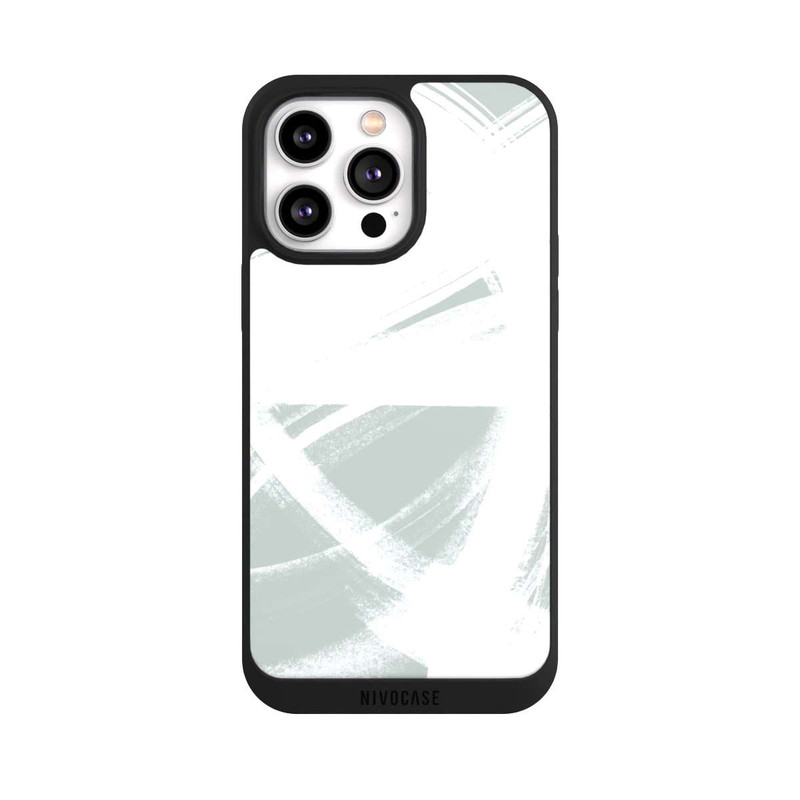 iPhone 14 Pro Max NIVOpure Abstract Brush Strokes Blush
