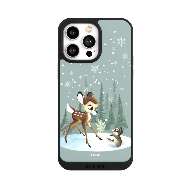 iPhone 14 Pro Max NIVOpure Bambi et Panpan Monde Hivernal