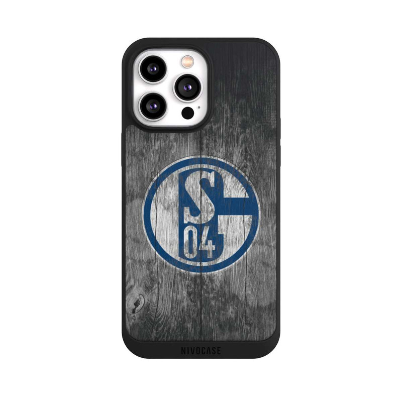 iPhone 14 Pro Max NIVOpure Schalke 04 Holz Look