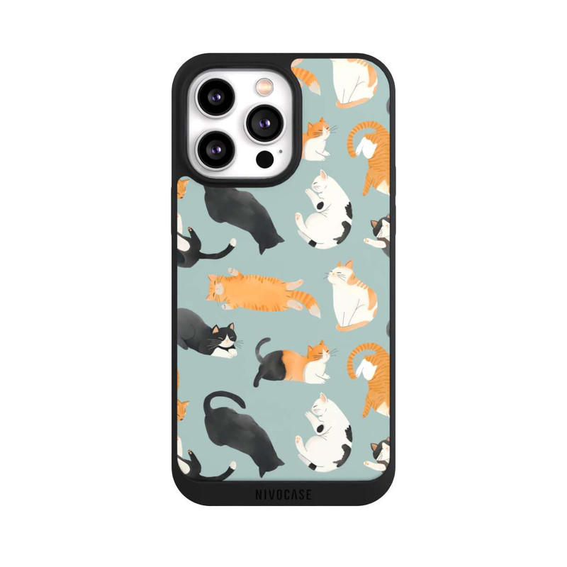 iPhone 14 Pro Max NIVOpure Cats Pattern