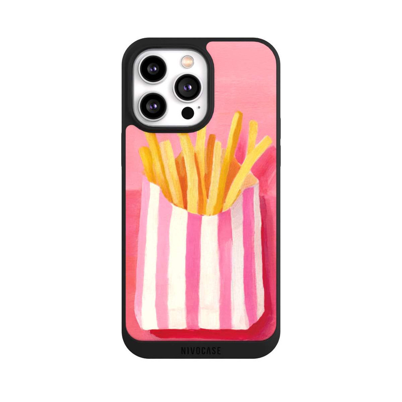 iPhone 14 Pro Max NIVOpure Retro Pommes Pink Watercolor