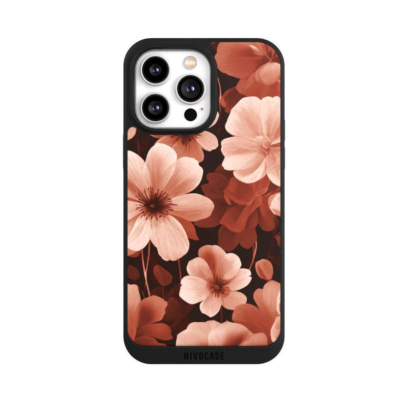 iPhone 14 Pro Max NIVOpure Red Negative Flowers with AI