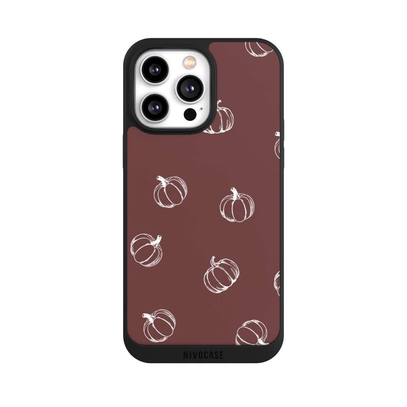 iPhone 14 Pro Max NIVOpure Pumpkin Season Pattern Brown