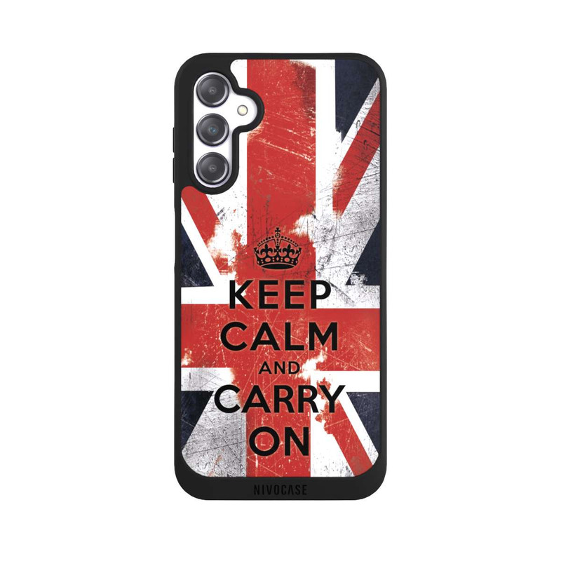 Galaxy A14 5G NIVOpure Keep Calm and Carry on - British