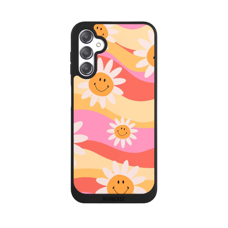 Galaxy A14 5G NIVOpure Retro Smiles Orange Colorful