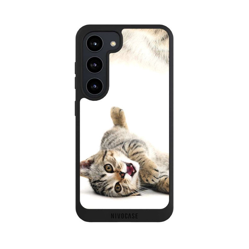 Galaxy S23 NIVOpure Sich wälzende Katze