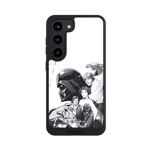 Samsung Galaxy S23 NIVOpure StarWars Charaktere - Schwarz-Weiß