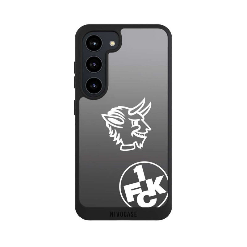 Galaxy S23 NIVOpure Teufelskopf FCK auf Schwarz
