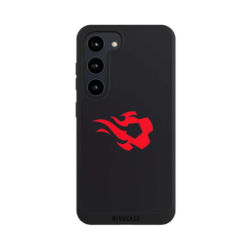 Samsung Galaxy S23 NIVOpure Belgique Red Flames Noir