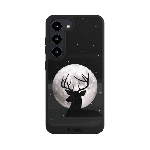 Samsung Galaxy S23 NIVOpure Hirsch &amp; Mond Silber