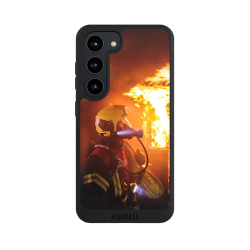 Samsung Galaxy S23 NIVOpure Firefighter Looking Up Explosion