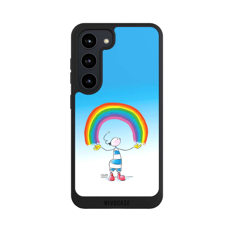 Galaxy S23 NIVOpure Regenbogen Blau