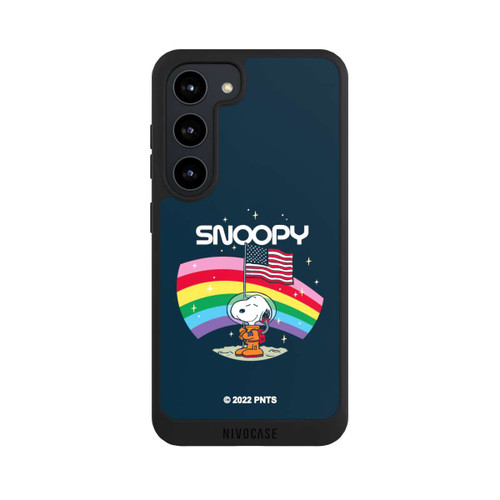 Samsung Galaxy S23 NIVOpure Snoopy Weltraumreisender Regenbogen