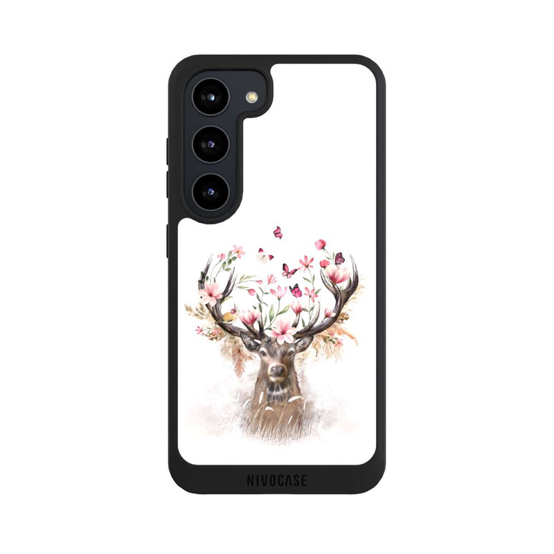 Galaxy S23 NIVOpure Hirsch Blumen Geweih