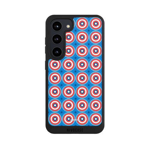 Samsung Galaxy S23 NIVOpure Captain American Shield Pattern