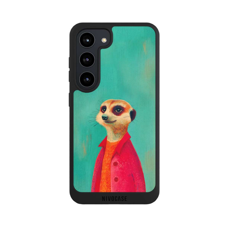 Galaxy S23 NIVOpure Erdmännchen Grün Illustration