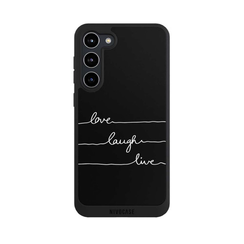 Samsung Galaxy S23+ NIVOpure Love Laugh Live white/black