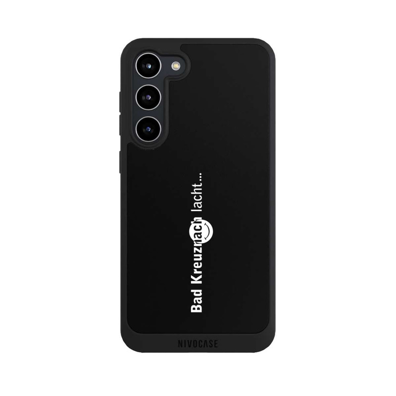 Galaxy S23 + NIVOpure Bad Kreuznach Lacht Logo