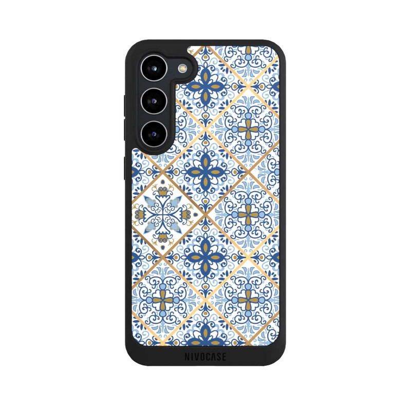 Galaxy S23 + NIVOpure Mosaic Blue-Gold Look