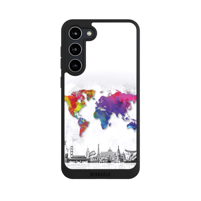 Galaxy S23 + NIVOpure Worldmap with Skyline
