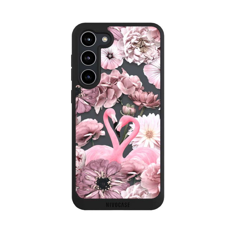 Galaxy S23 + NIVOpure Flamingos in Flower Pattern