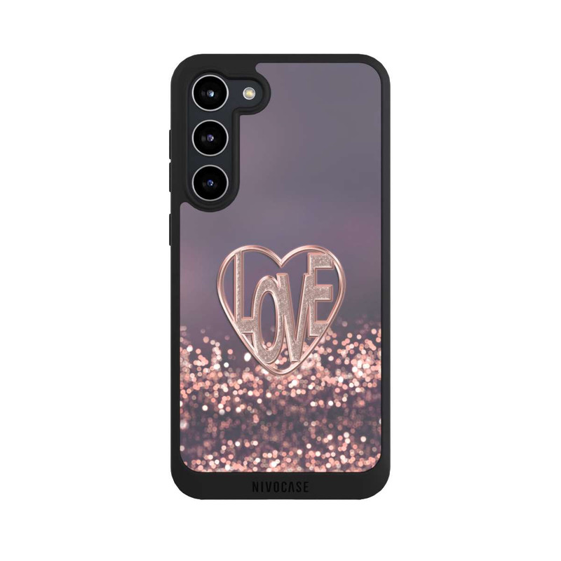 Galaxy S23 + NIVOpure Love Glitter Pink