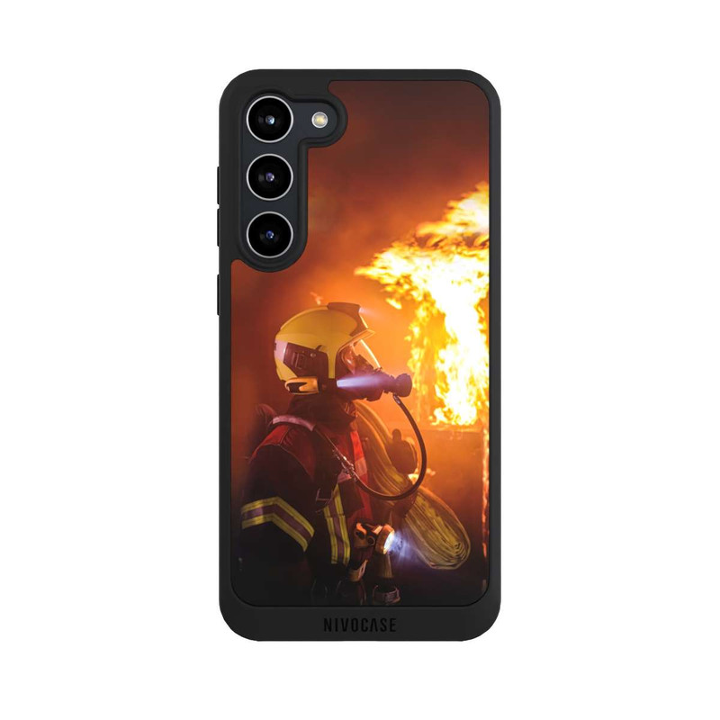 Galaxy S23 + NIVOpure Firefighter Looking Up Explosion