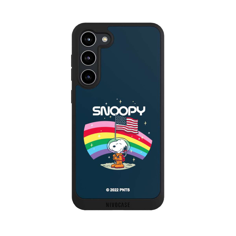 Galaxy S23 + NIVOpure Snoopy Weltraumreisender Regenbogen