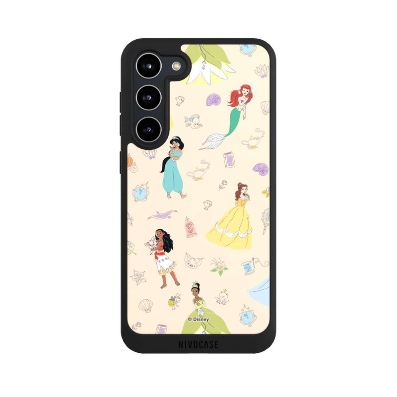 Galaxy S23 + NIVOpure Princess Pattern Beige Disney Princess