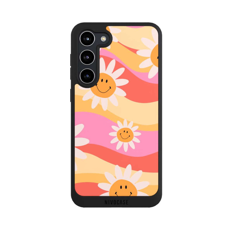 Galaxy S23 + NIVOpure Retro Smiles Orange Colorful