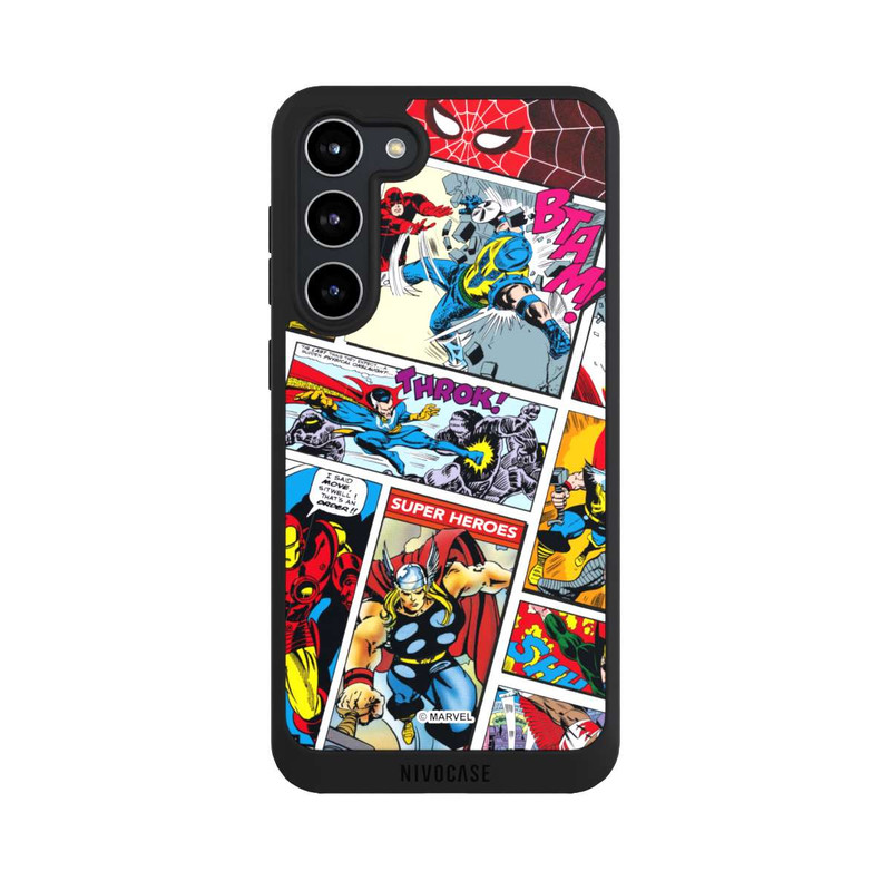 Galaxy S23 + NIVOpure Marvel Retro Comic Blue