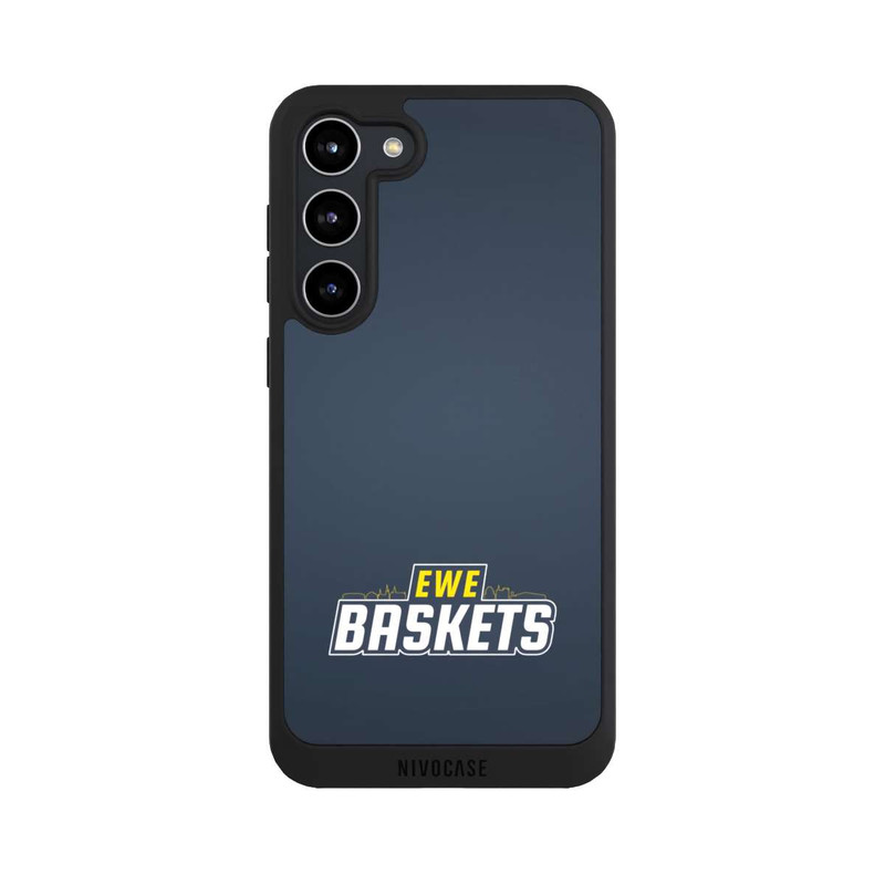 Galaxy S23 + NIVOpure EWE Baskets Schriftzug Blau