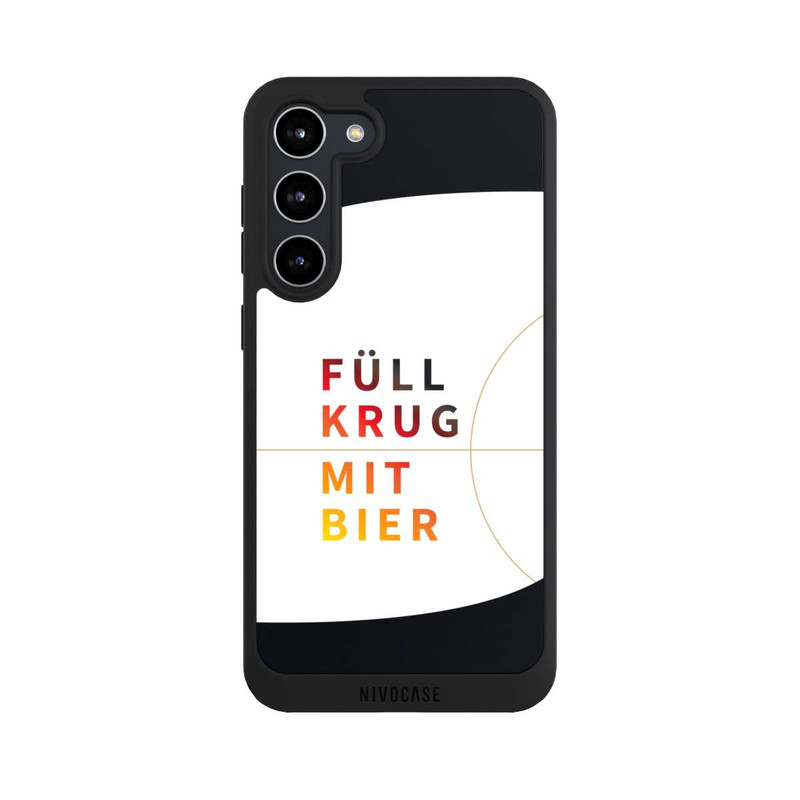 Galaxy S23 + NIVOpure Füllkrug mit Bier 