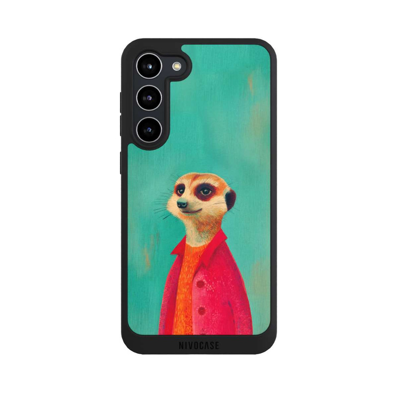 Galaxy S23 + NIVOpure Erdmännchen Grün Illustration