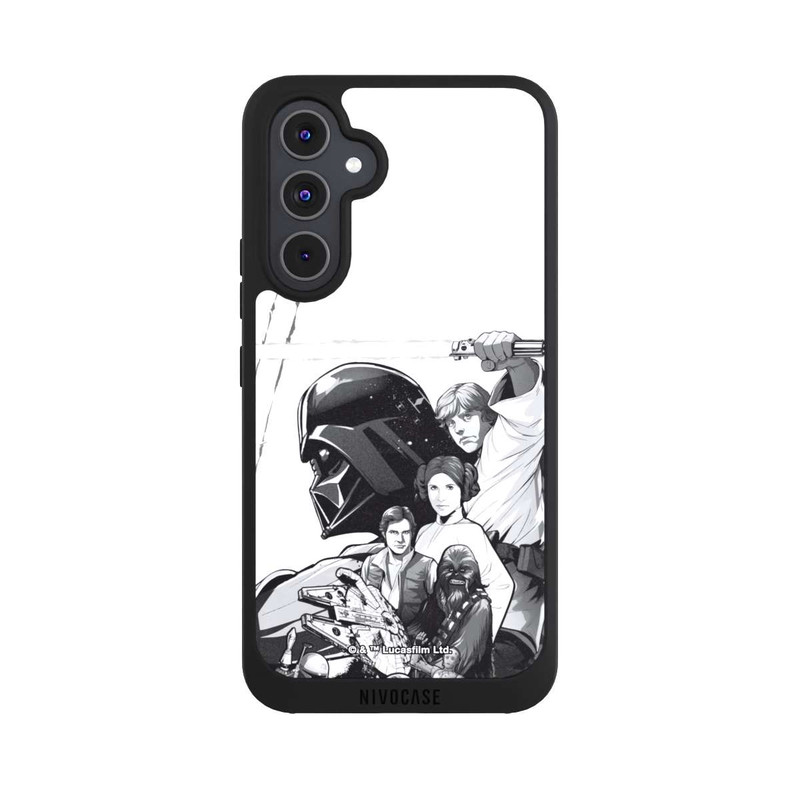 Galaxy A54 5G NIVOpure Star Wars Characters - Black and White