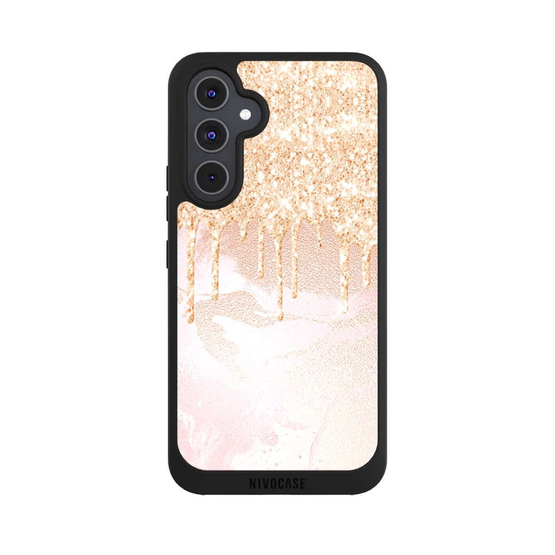 Galaxy A54 5G NIVOpure Gouttelettes Scintillantes Look Rose Gold