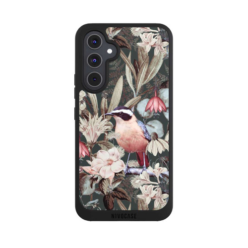 Samsung Galaxy A54 5G NIVOpure Orange Bird in Vintage Flower Pattern