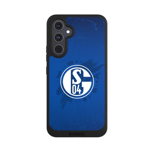 Samsung Galaxy A54 5G NIVOpure Schalke 04 Farbe Fleck Blau