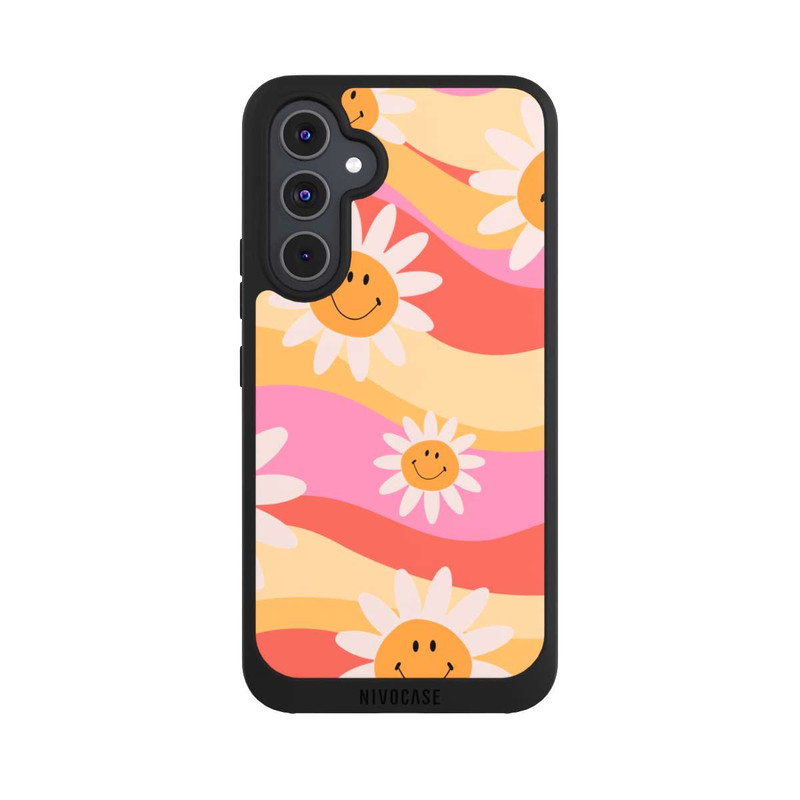 Galaxy A54 5G NIVOpure Retro Smiles Orange Colorful