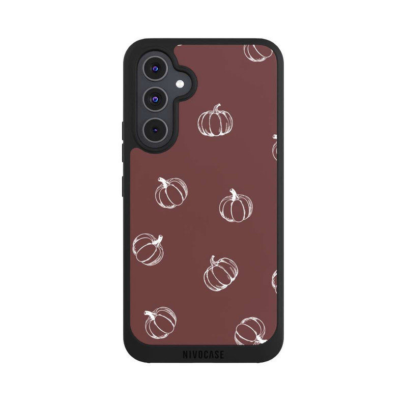 Galaxy A54 5G NIVOpure Pumpkin Season Pattern Brown