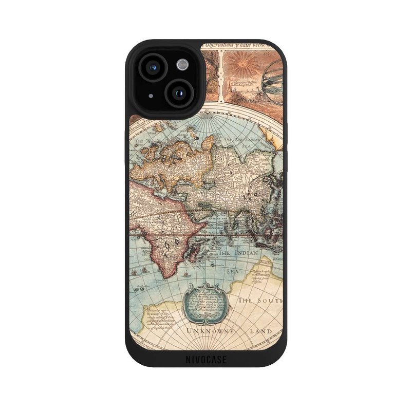 iPhone 15 Plus NIVOpure Vintage Weltkarte