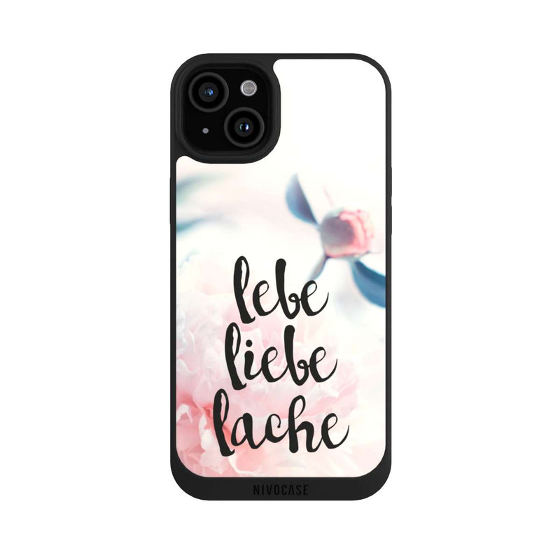 iPhone 15 Plus NIVOpure Lebe Liebe Lache - Roses