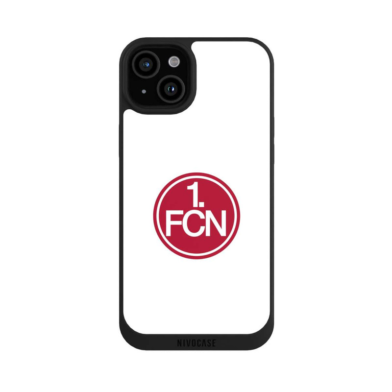 iPhone 15 Plus NIVOpure Weiß mit FCN Logo
