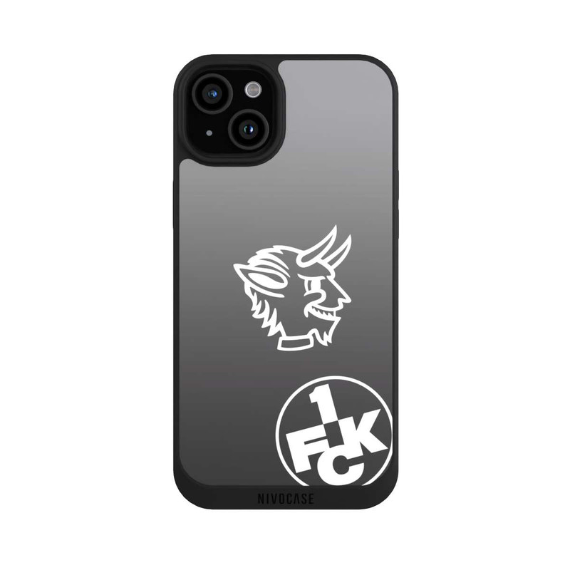 iPhone 15 Plus NIVOpure Teufelskopf FCK auf Schwarz